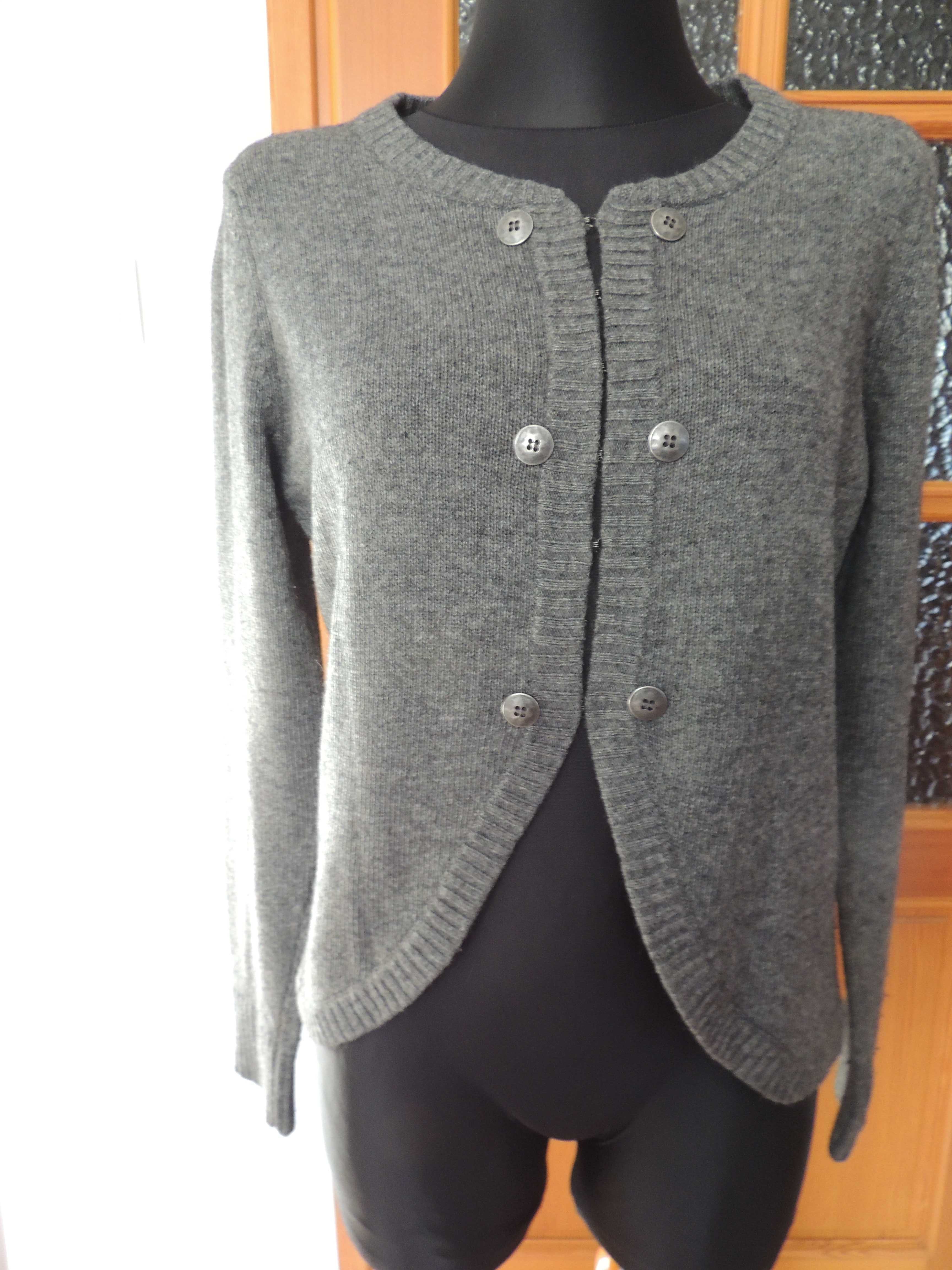 Esprit sweter sweterek wełna kaszmir angora lekki miękki