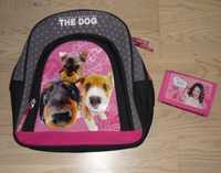 Mały plecak plecaczek na wycieczkę Psy + portfel