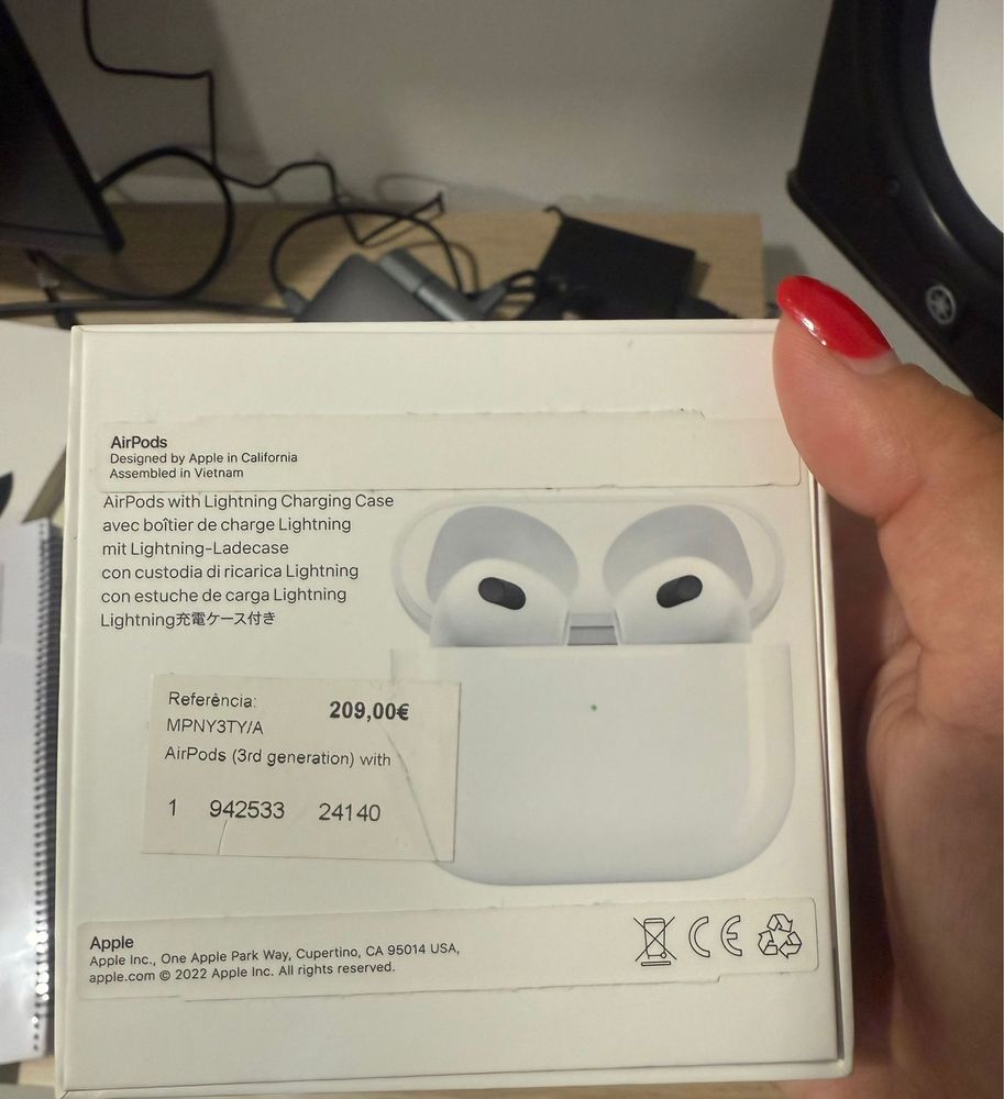 Air Pods - 3a Geração (ORIGINAIS!)
