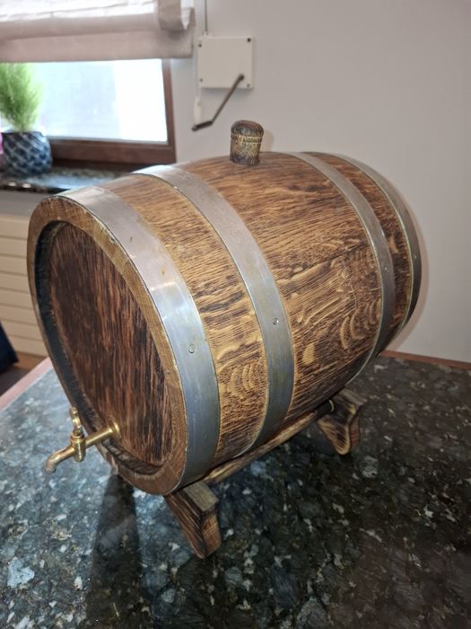 Antałek, dębowa beczka 12l z kranem mosiężnym