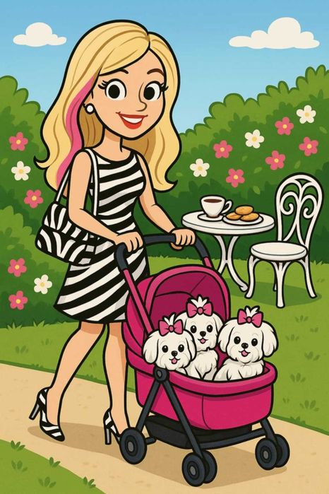 maltańczyk samiec z rodowodem FCI  - dorosły- koreańskie linie