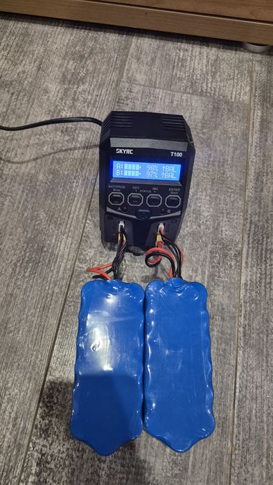 Baterie do łódki zanetowej 3s6p 12.6v 30Ah (60Ah) plus ładowarka