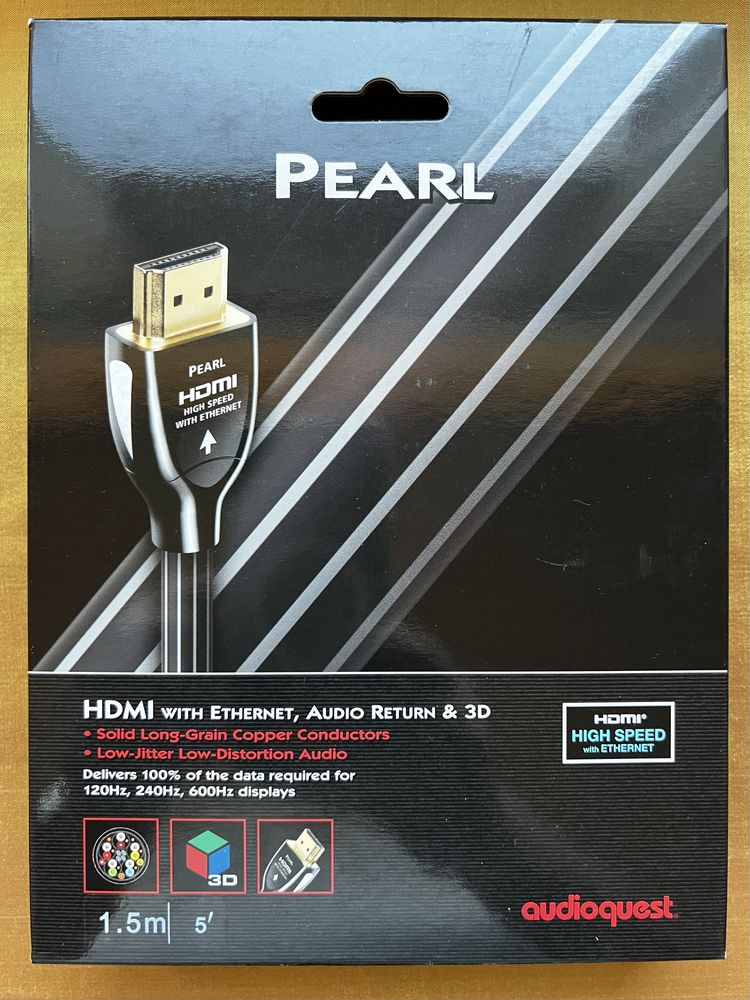 Cabo HDMI 1.4 Audioquest Pearl, 1,5 metros