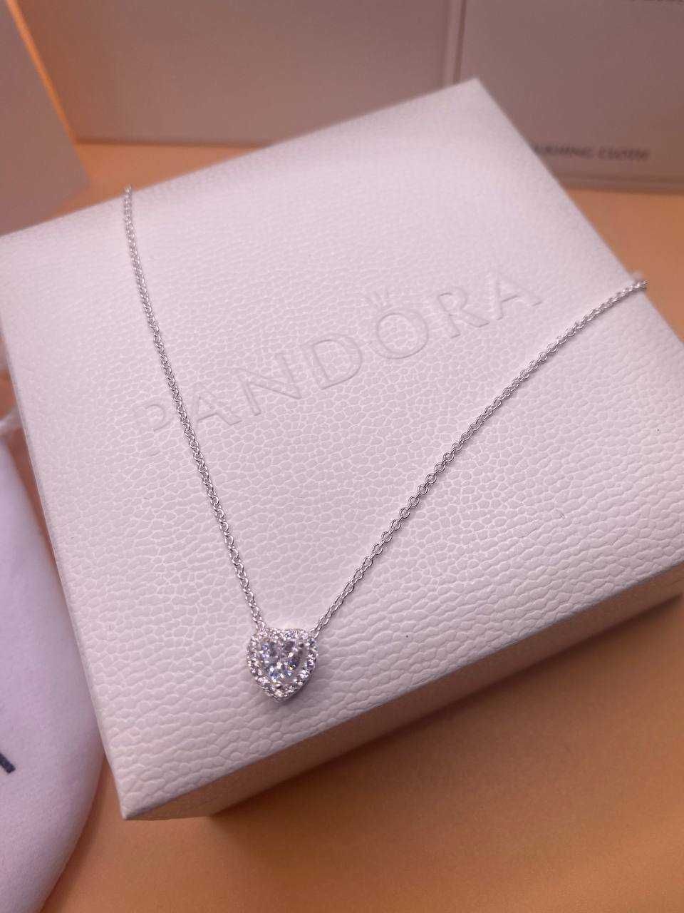 Pandora підвіска блискуче серце з ореолом з пакуванням