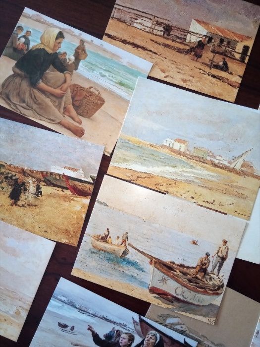 coleção 14 postais António Nobre (comemorativa do centenário da morte