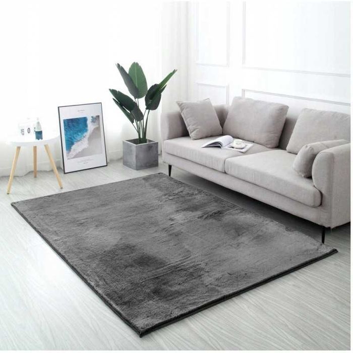 NOWY Pluszowy Dywan Rabbit Puszysty Mięki 120x160 Futrzany