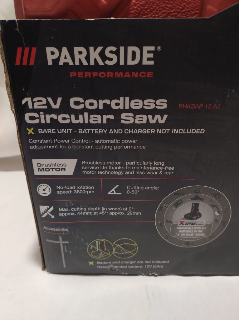 Akumulatorowa piła tarczowa PHKSAP 12V Parkside Performance