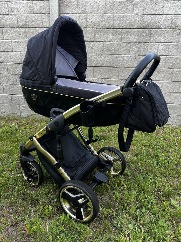 Wózek czarny Junama Diamond S line 3w1