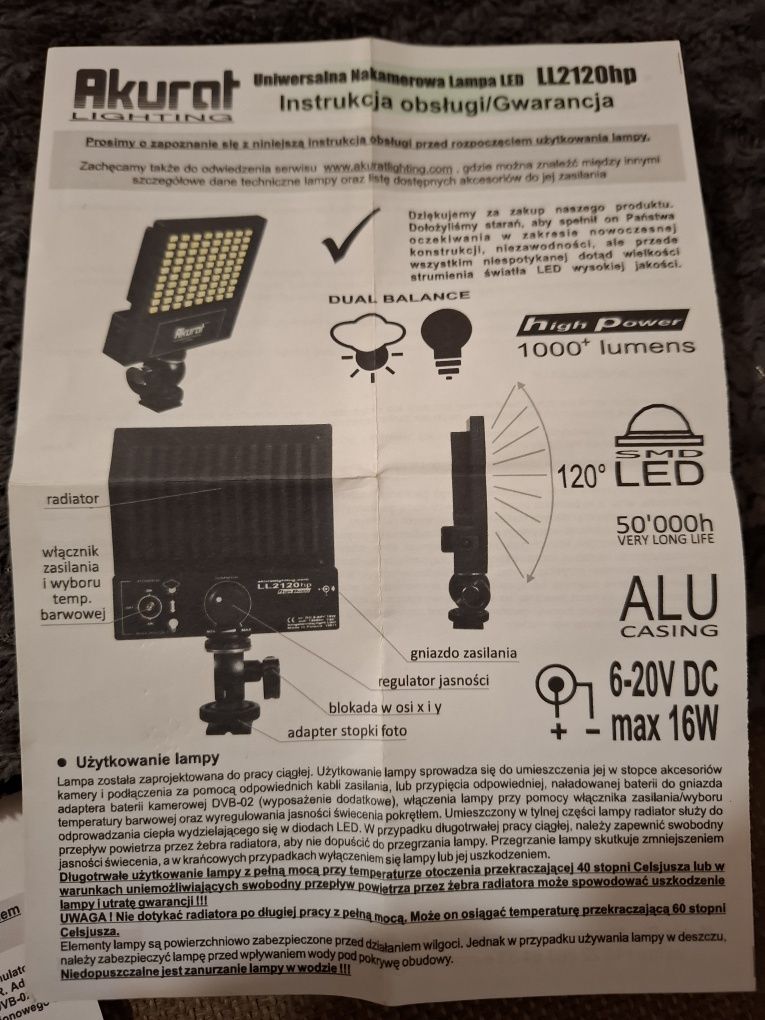 Lampa LED Akurat Lighting LL2120hp