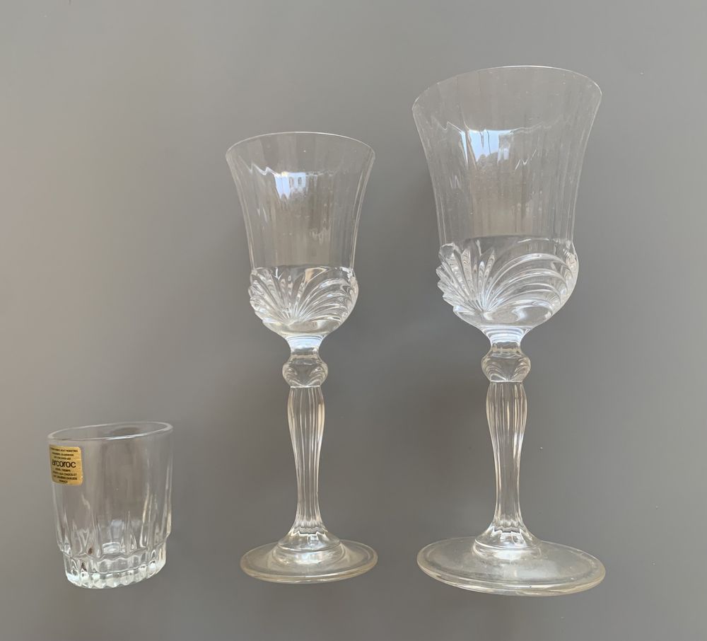 Conjunto copos cristal novos