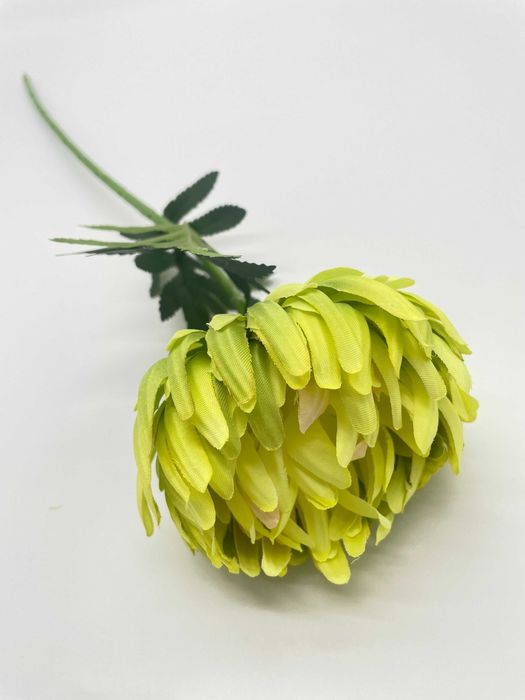 Sztuczna Chryzantema 50 CM Gałązka Główka Kwiatowa