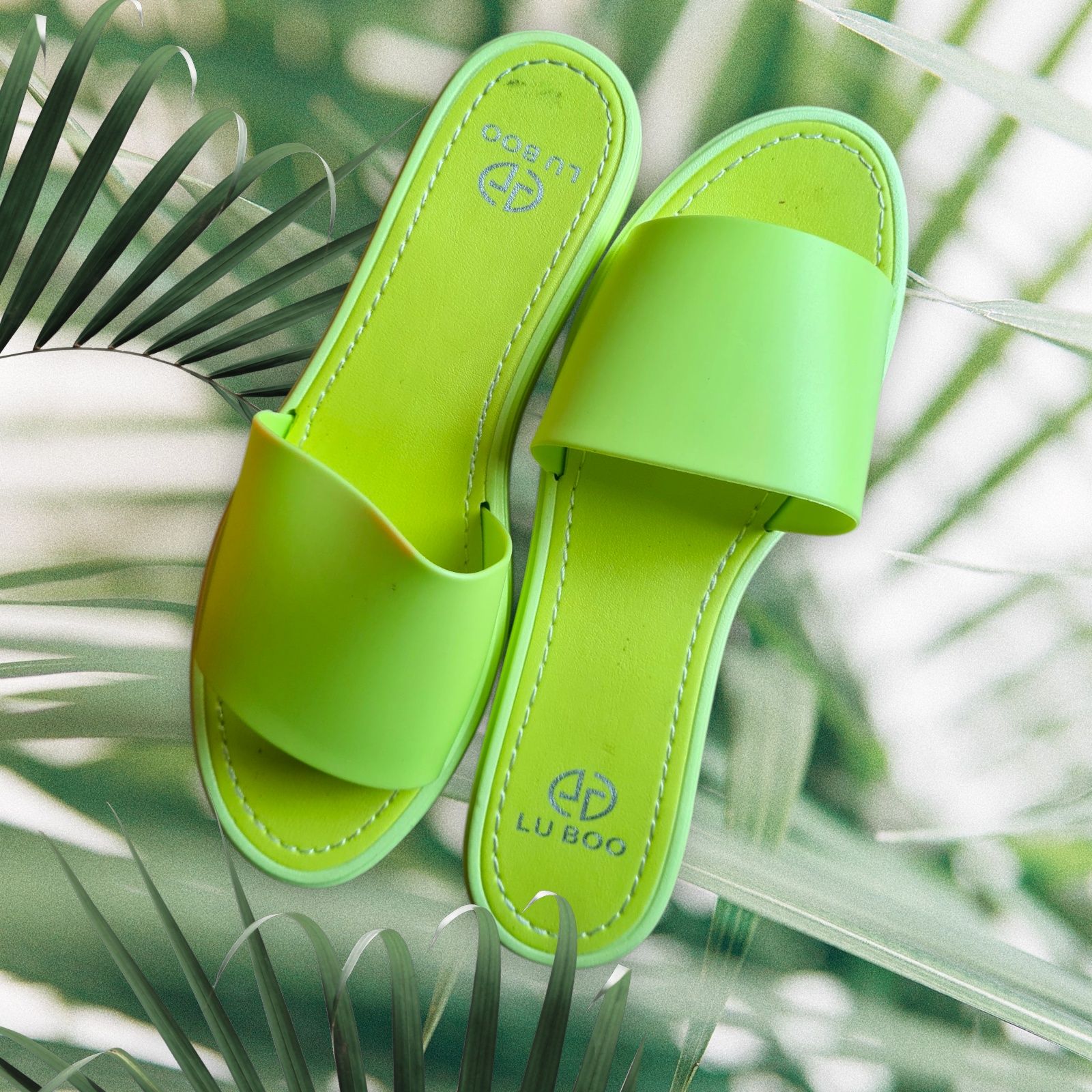 LU BOO klapki na plażę basen pod prysznic żółty neon fluo R. 38 Nowe