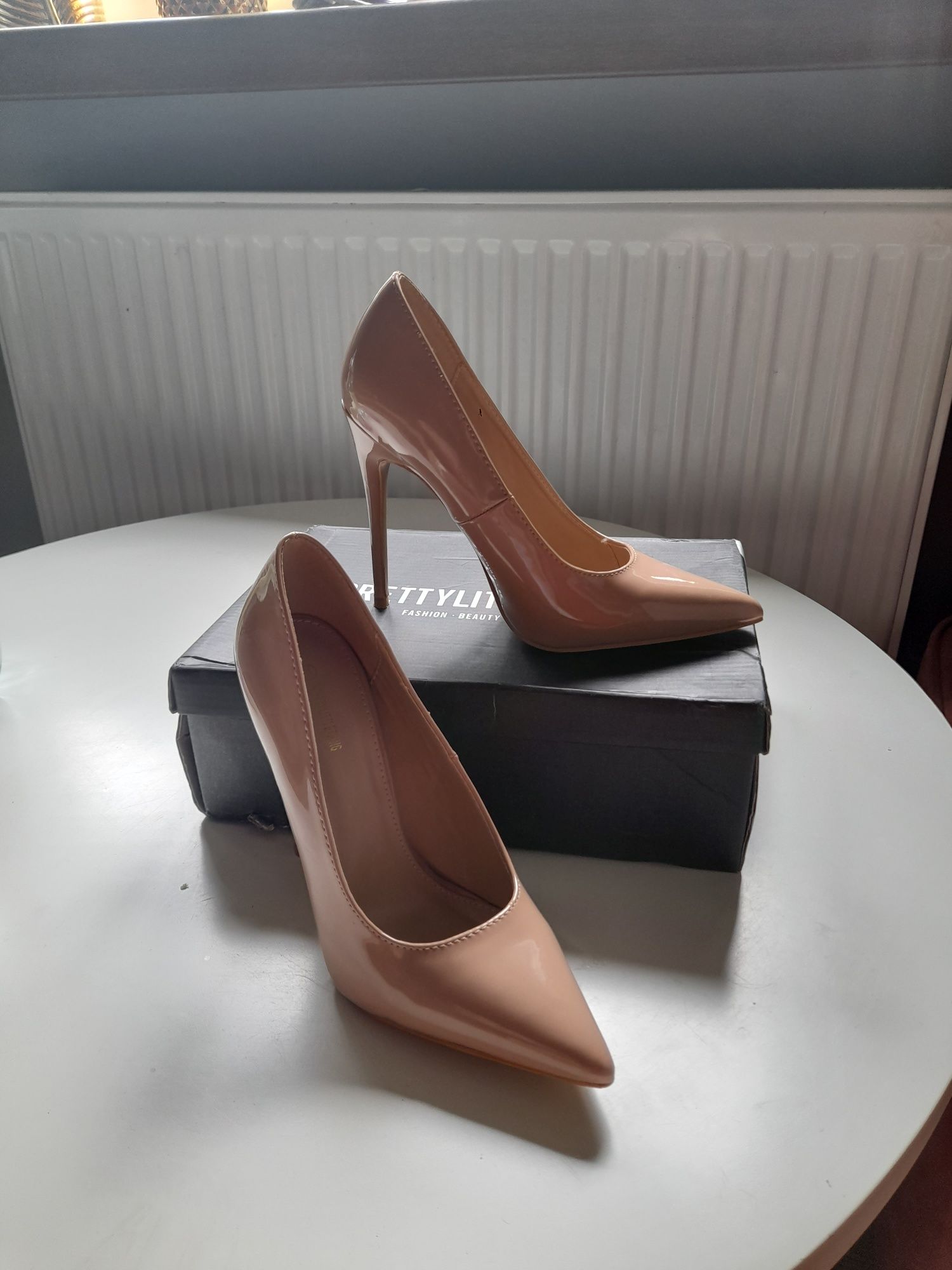 Szpilki nude 12 cm rozmiar 37