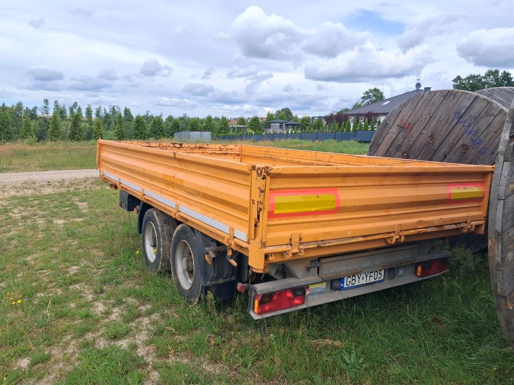 Przyczepa Tandem Humbaur wywrotka niskopodwozie