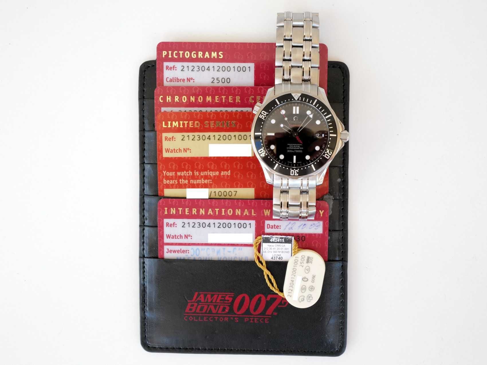 Omega Seamaster Diver 300 M Limited Edition 007 James Bond 41mm