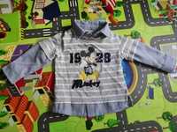 Bluzka bluzeczka z długim rękawem myszka miki Mickey Disney Rozmiar 68