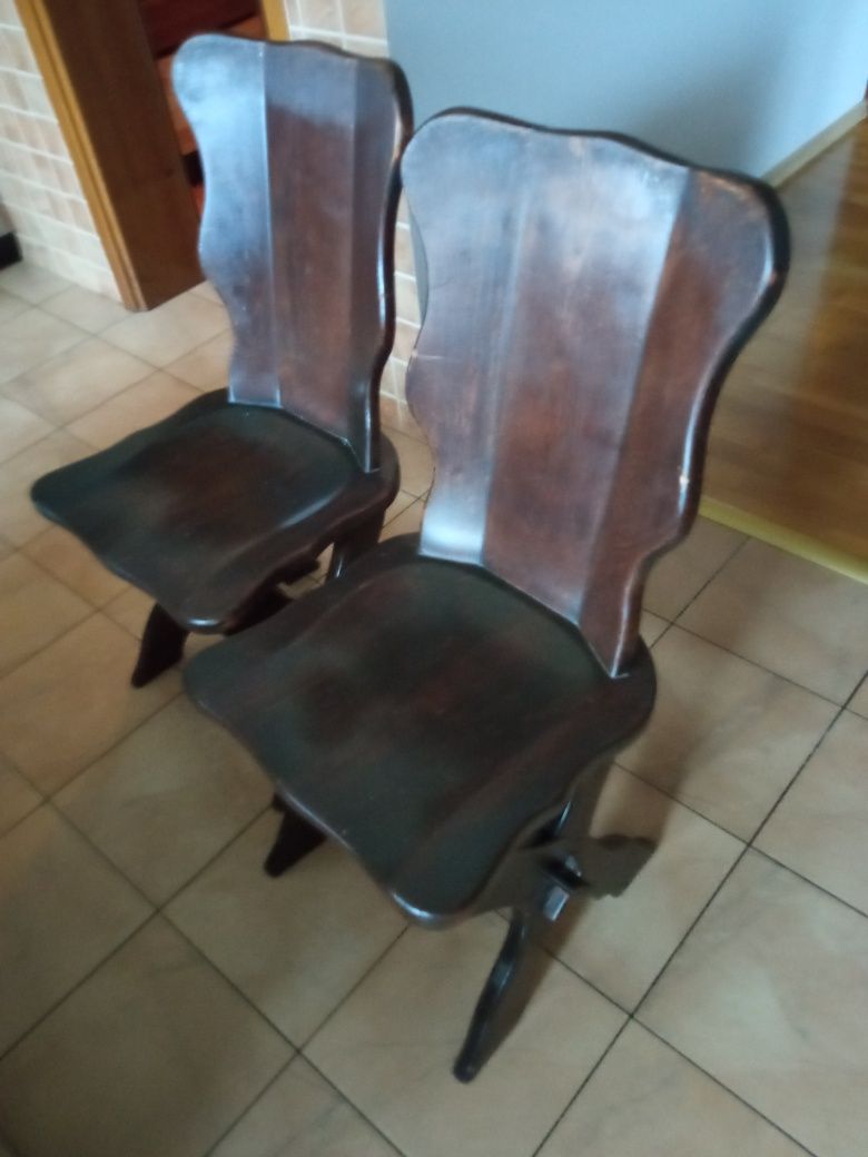 Holenderskie Krzesła dębowe 6 sztuk