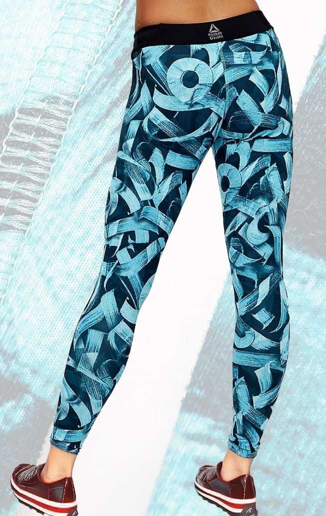 REEBOK | Damskie Legginsy Sportowe | SPEEDWICK CrossFit | ROZ. S