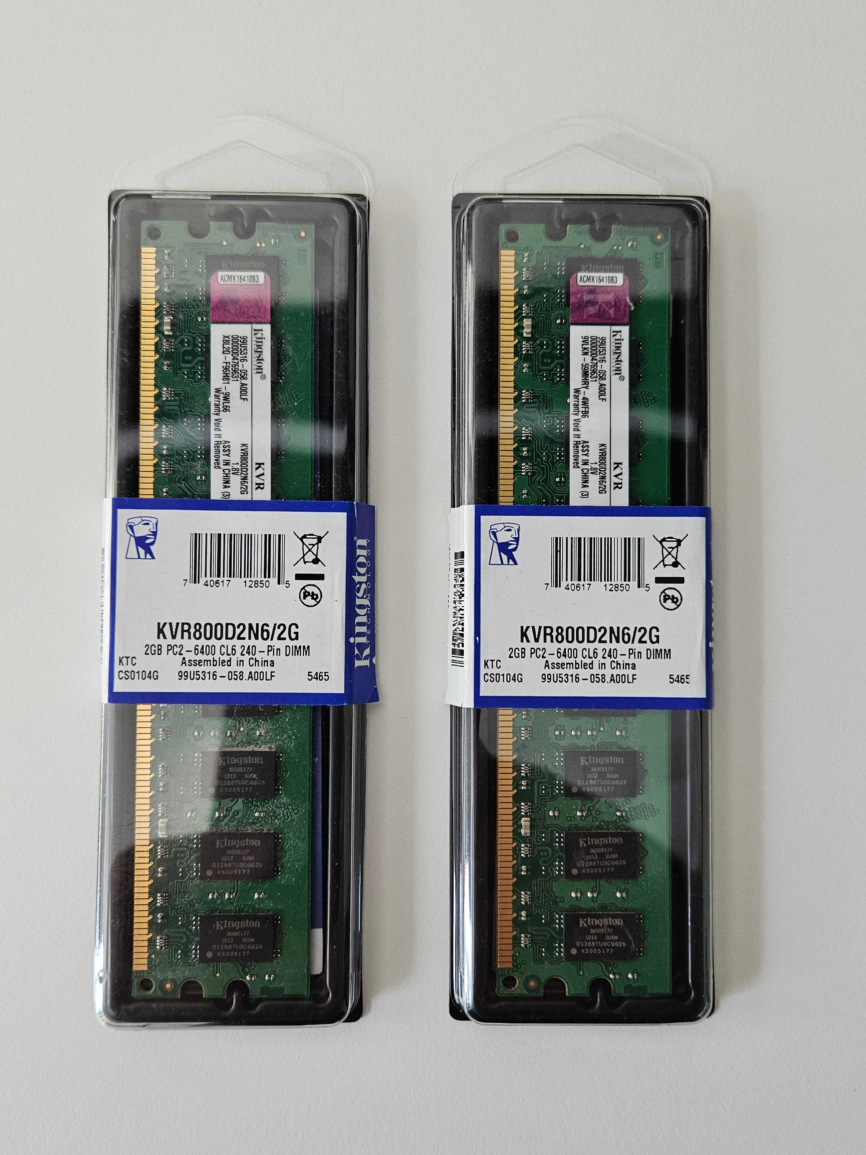 Pamięć RAM DIMM DDR2 Kingston 4GB (2x2GB) 800MHz CL6