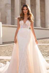 Свадебное платье с открепным шлейшом Luce Sposa Aglea
