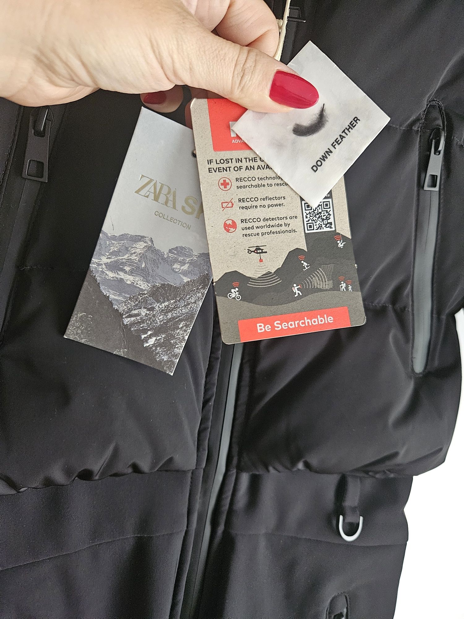Kombinezon narciarski ZARA ski XS 34 czarny recco
