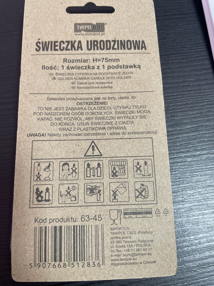 świeczka numer 5