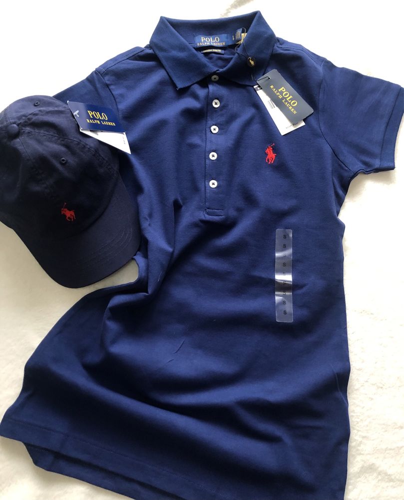 Koszulka damska z kolnierzem- Polo Ralph Lauren S-Xl