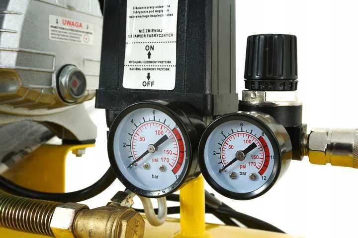 KOMPRESOR SPRĘŻARKA OLEJOWY 3KM 100L 440L/min V dwutłokowy 1726