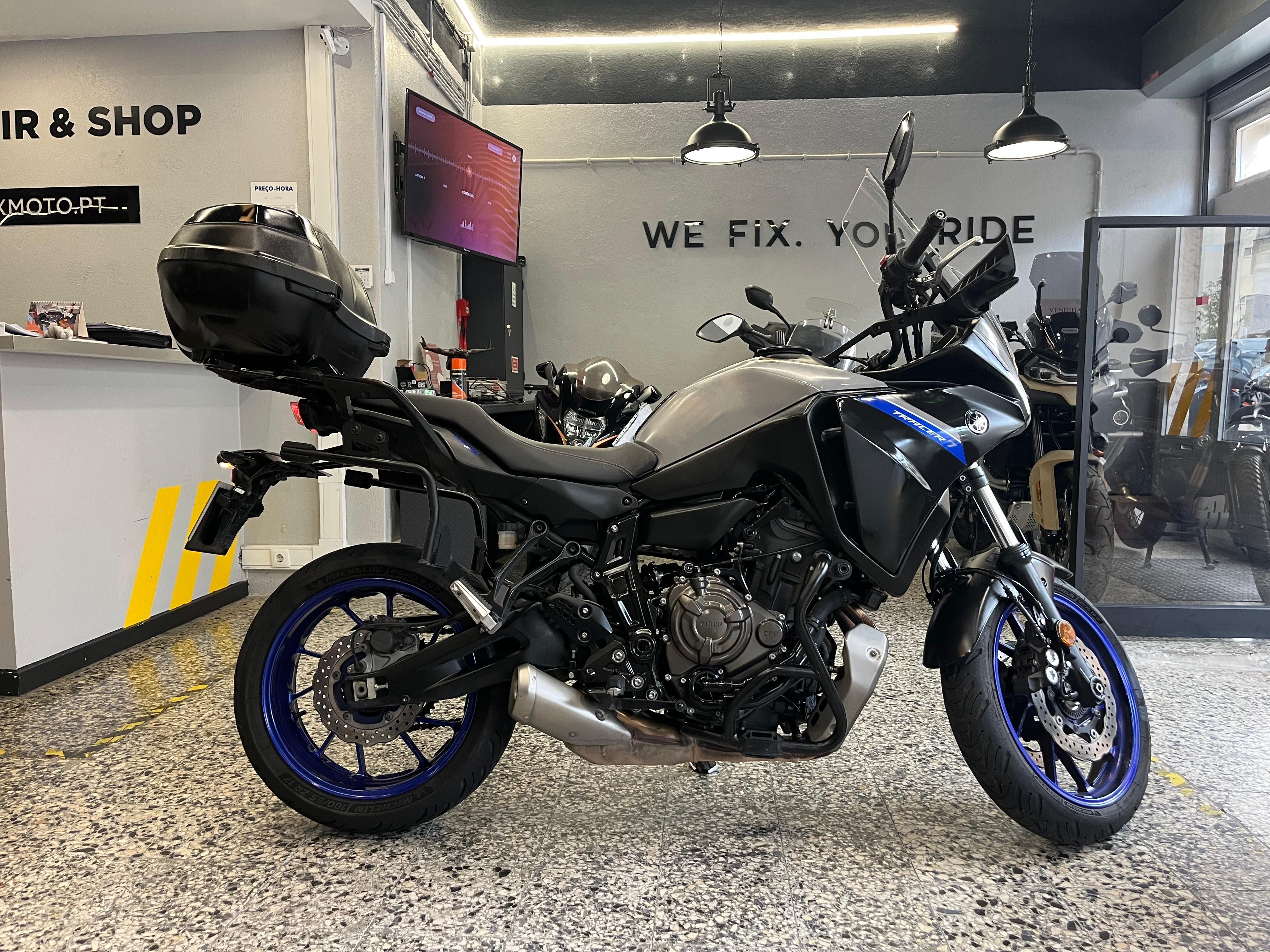 Yamaha MT-7 Tracer de 2021 em Óptimo estado Top case Crash Bars, USB,.