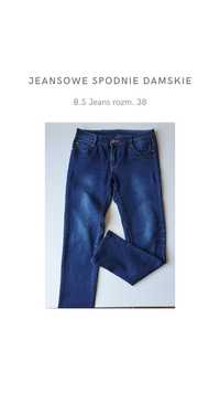 Jeansowe spodnie damskie B.S Jeans rozm. 38