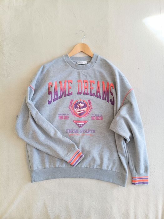 Bershka p.S-XL толстовка світшот на байці оверсайз