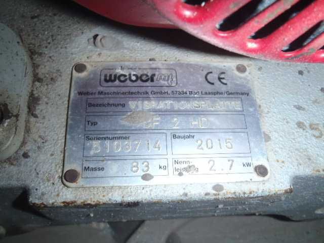 Zagęszczarka WEBER CF2 HD  83kg