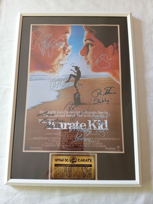 Moldura Filme The Karate Kid com Autógrafos (A4)