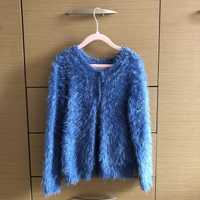 Sweter granatowy rozpinany ze SMYKA 122/128