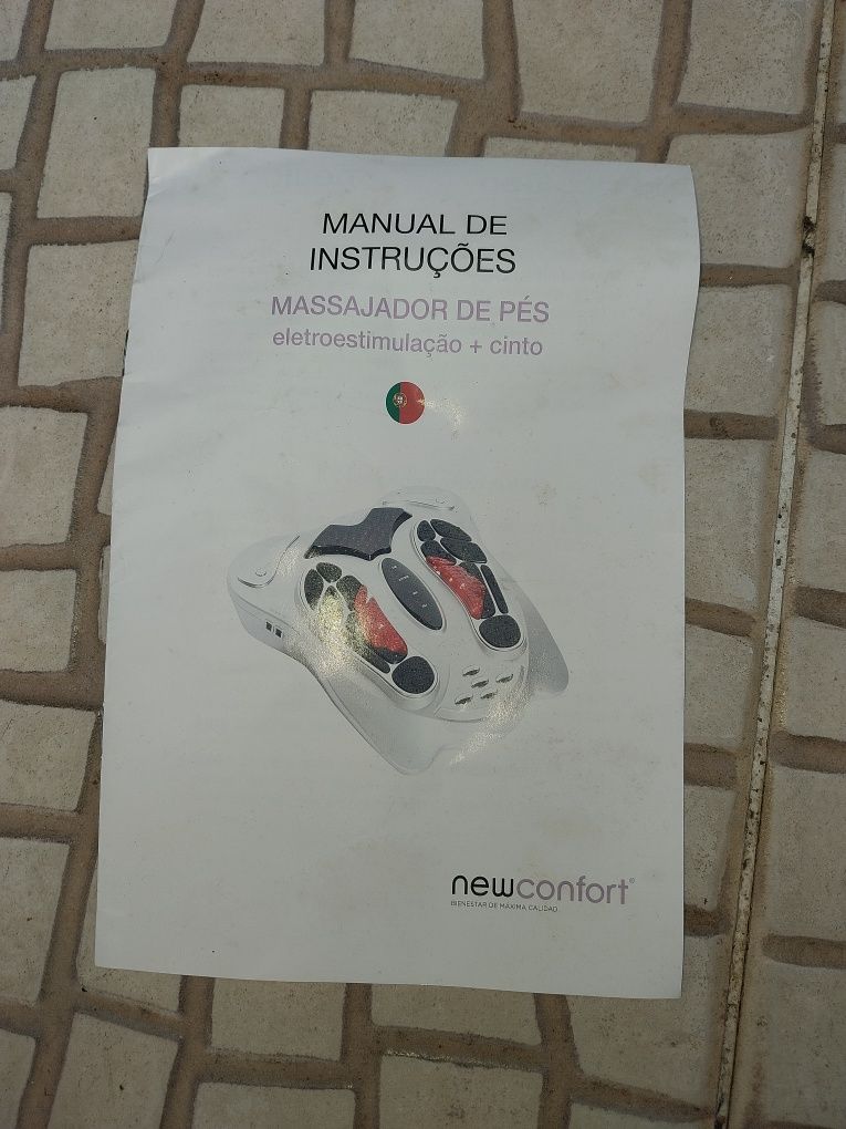 Massajador pés eletroestimulação