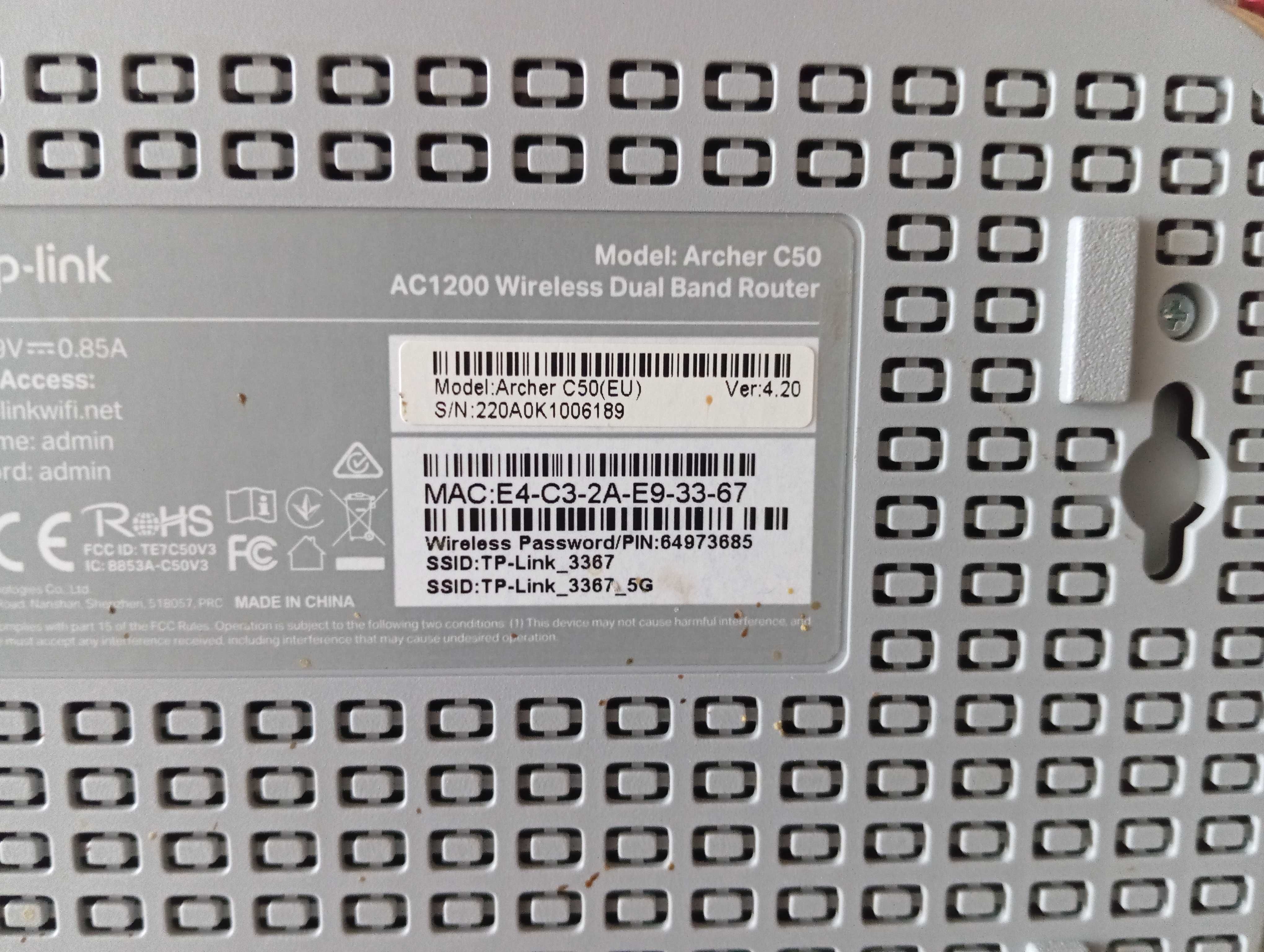 Router TP-Link archer c50
