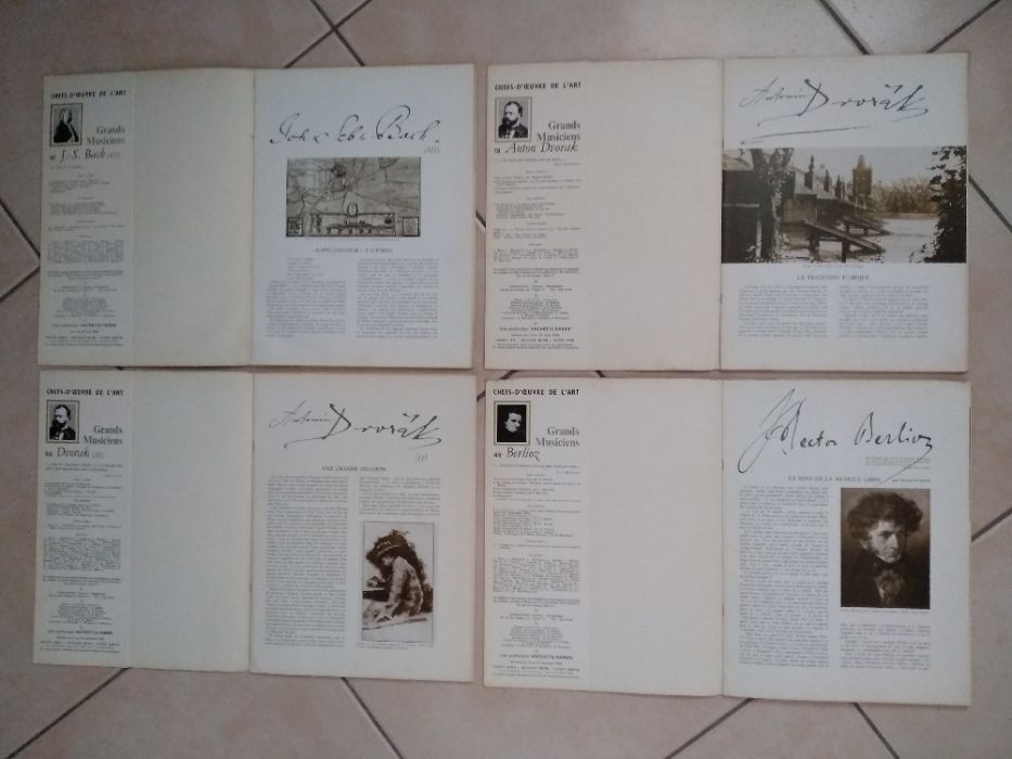 4 livros com LPs de música clássica anos 60