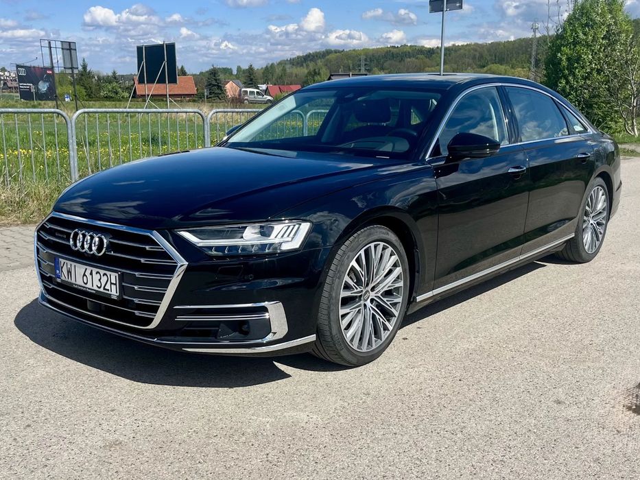 Audi A8 LONG, luksusowy, bezwypadkowy, bogate wyposażenie, udok. historia
