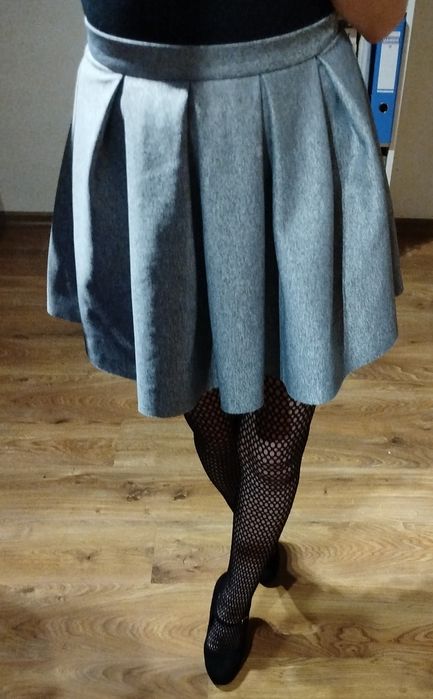 Szara spódniczka mini Sinsay, rozmiar XXS XS 32 34