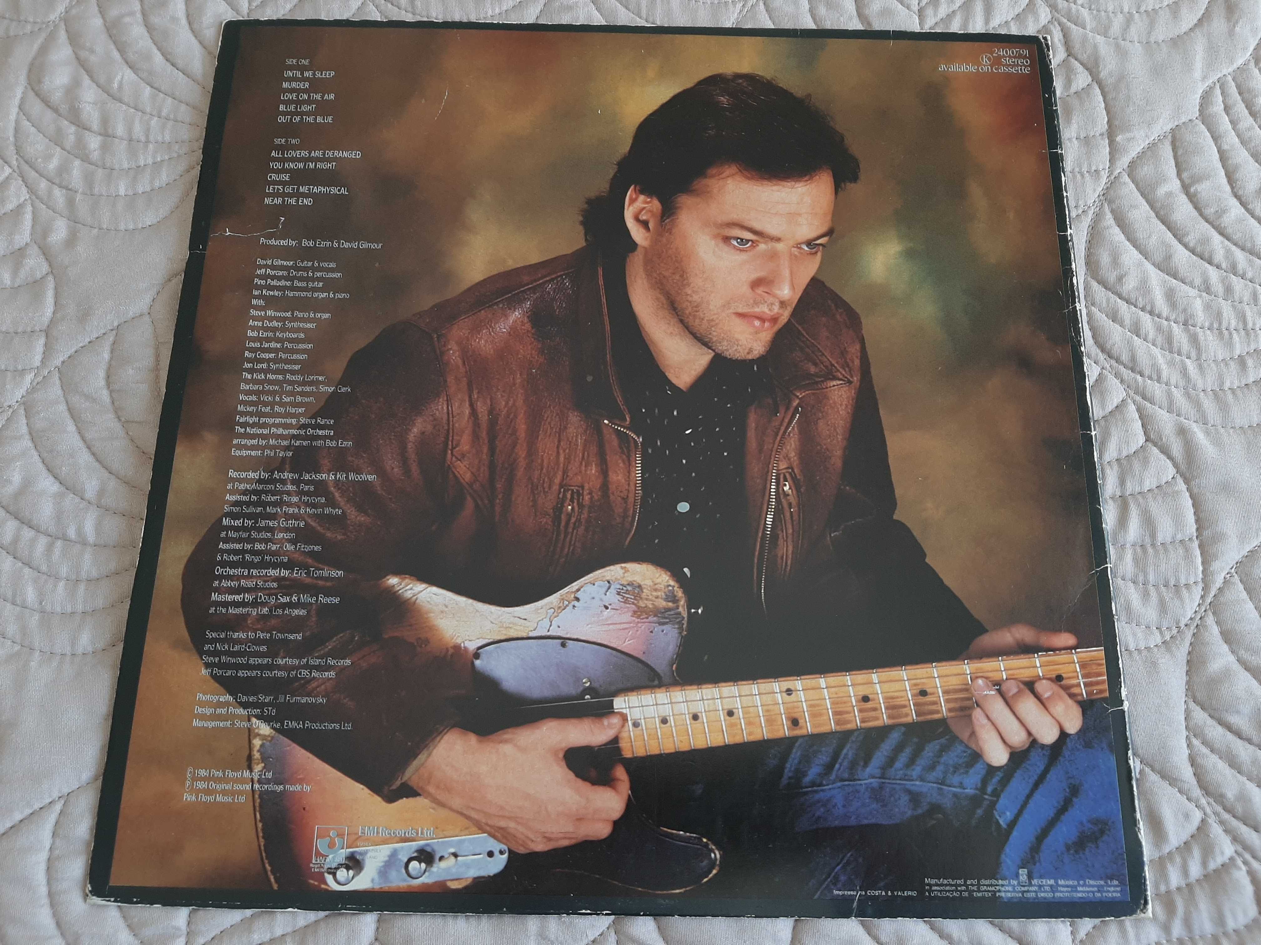 David Gilmour - About Face - Portugal - Vinil LP