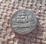 Piękna moneta 5 złotych żaglowiec 1936 próba kopia
