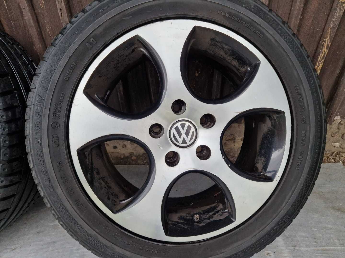 Koła Felgi 5x112 16x7j ET35 Continental 205/55/16 6mm Audi VW Skoda
