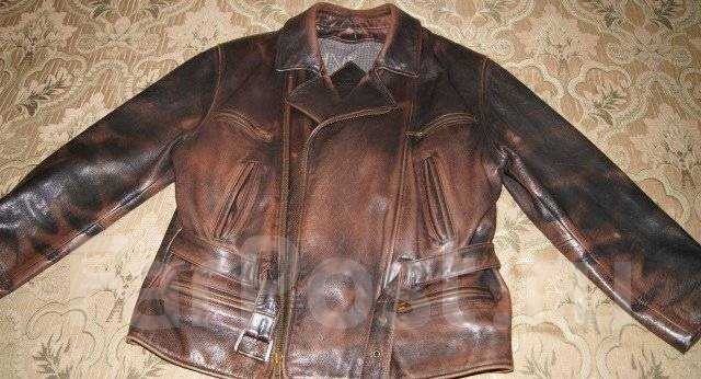 Мужская кожаная куртка "Косуха" OCHNIK U-98