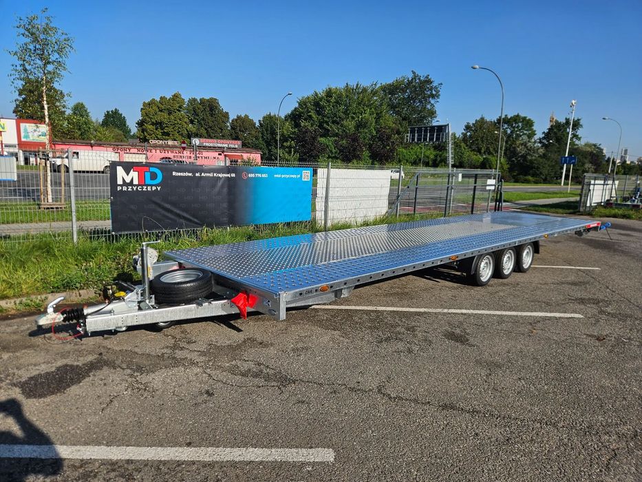 TEMARED CAR PLUS 8,5 x 2,1 Blacha  laweta 8,5x2,1m 3,5T R13C płaska + Blacha alu lohry aluminiowe