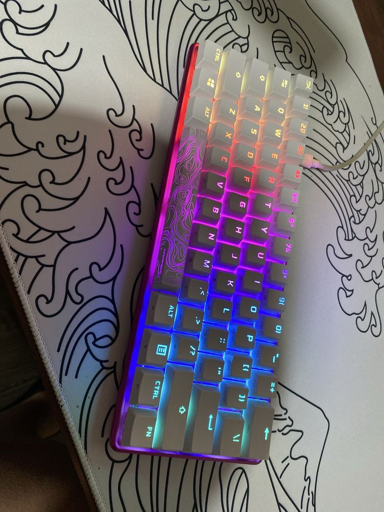 Teclado hyperx alloy origins 60% edicao rara