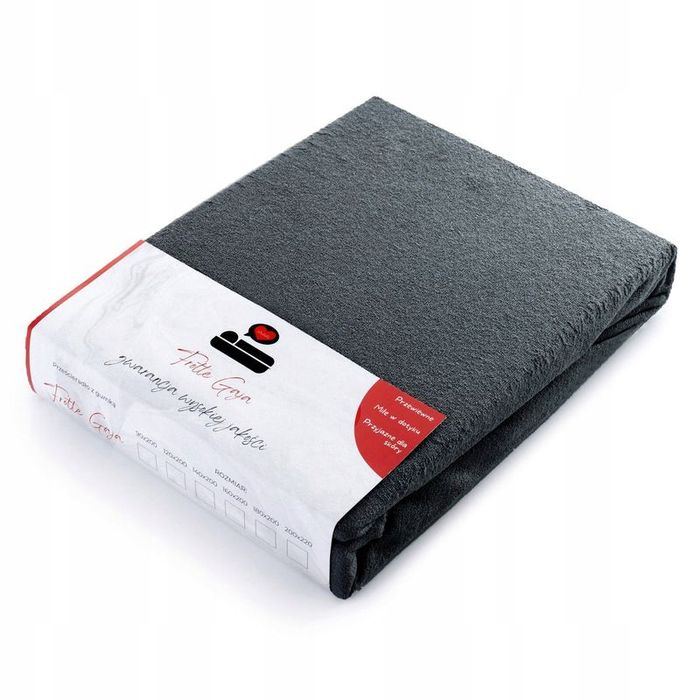 Prześcieradło 200x220 Jednolite Bawełna Frotte z Gumką Gaja 40