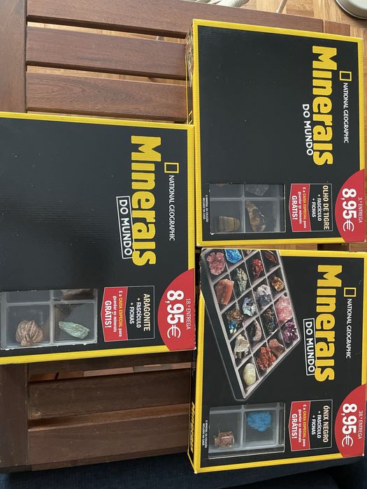 Coleção completa Minerais do Mundo National Geographic