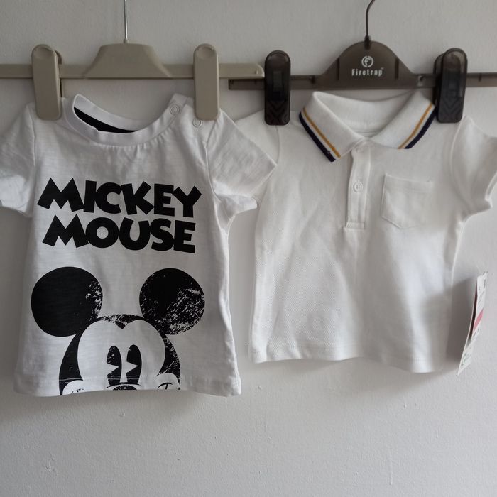Disney Baby 62cm t-shirt biały polówka Baby Club