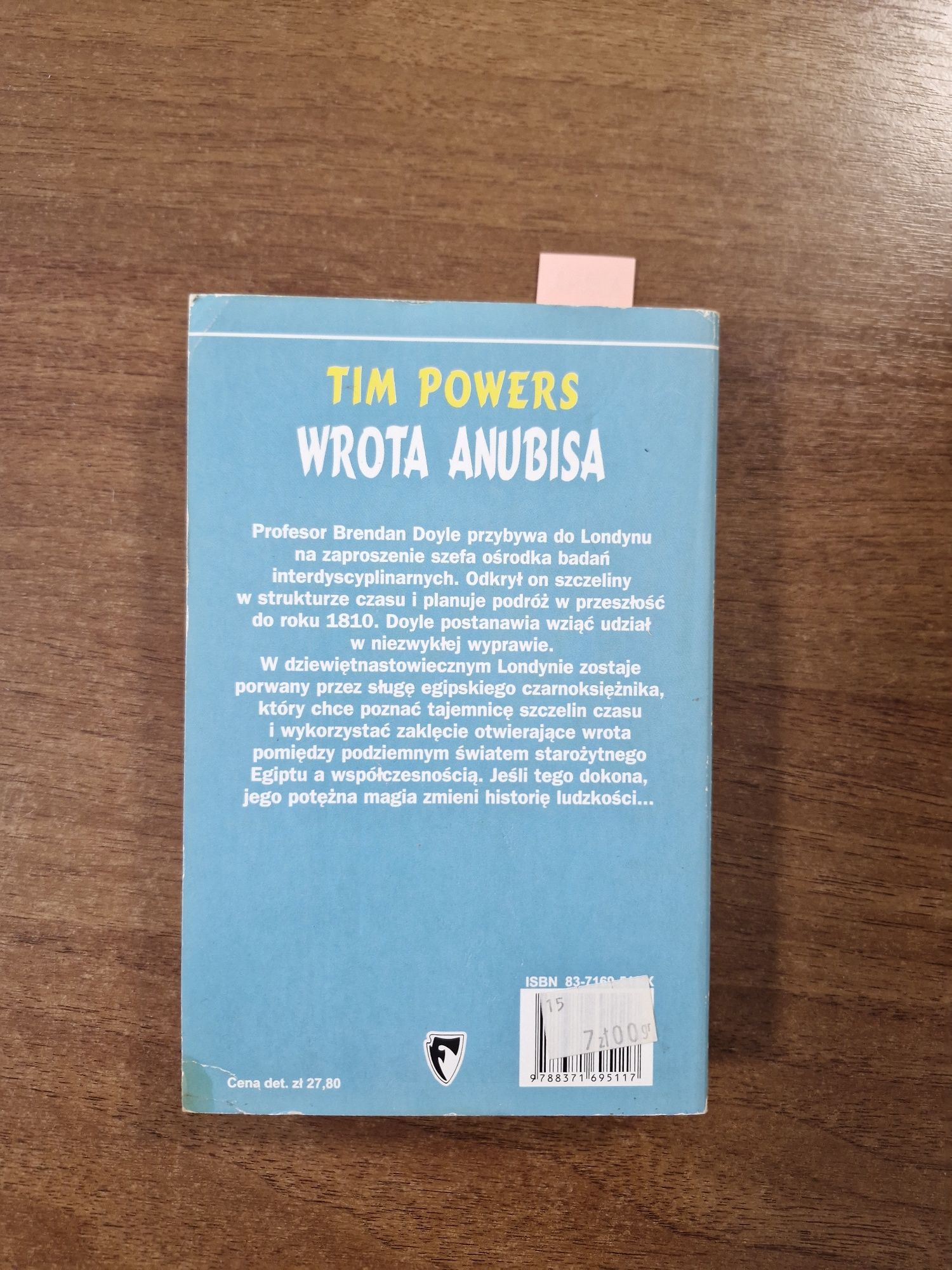 A2242. "Wrota Anubisa" Tim Powers