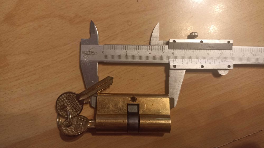 Wkładka zamka Drzwi PATENTOWA BĘBENKOWA 2 Klucze Yeti Yale